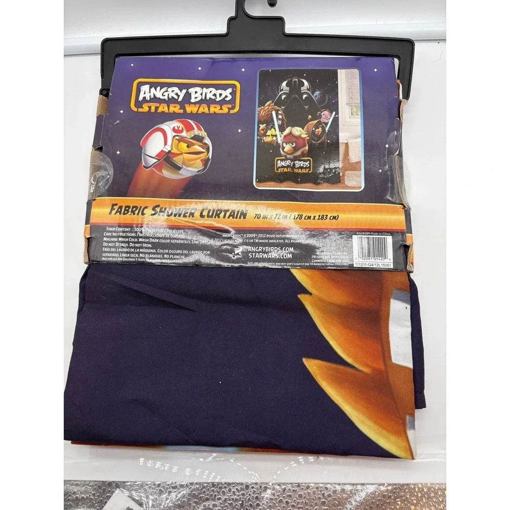 Angry birds Star Wars shower curtain